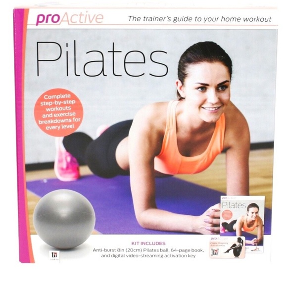 NIB ProActive Pilates Exercise Complete kit-Workout Book 8" Ball & Digital Video - Picture 5 of 6